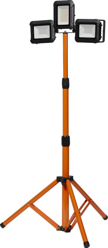 LEDVANCE Lampe de travail LED : pour le sol, WORKLAMP BATTERY STATTERY / 4-,- W, 22-...24- V, angle de rayonnement : 11-, Cool White, 4- K, matériau du boîtier : aluminium/plastique, IP54