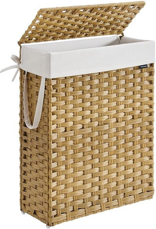 Panier à linge - Grande capacité - 55 l en rotin synthétique - Moderne - Haute qualité