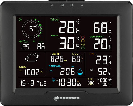Station météo Bresser - Sahara TB - 8-en-1 - WiFi - Indice de chaleur