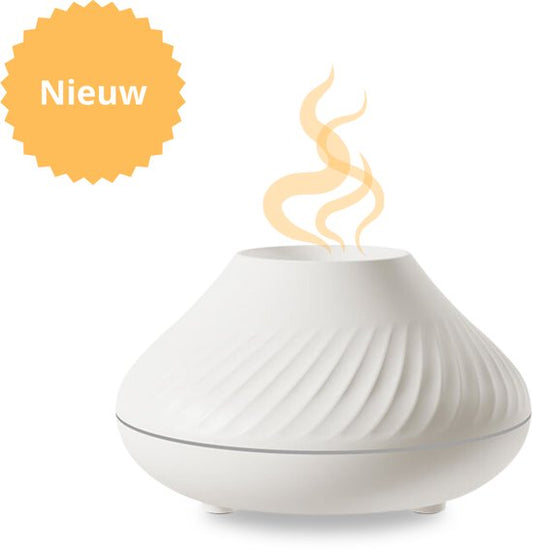 Daily Solutions® Diffuseur d'arômes - Parfum et couleur - Humidificateur - Diffuseurs d'arômes - Nébulisateur - Diffuseur de parfum - Atmosphère apaisante - Blanc
