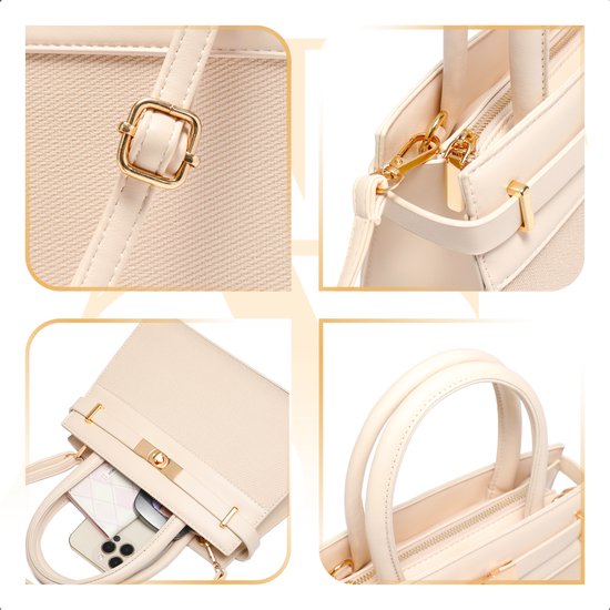 Aramae® - Sac à main pour femmes - Sac à bandoulière pour femmes - Cadeau pour femmes - Blanc