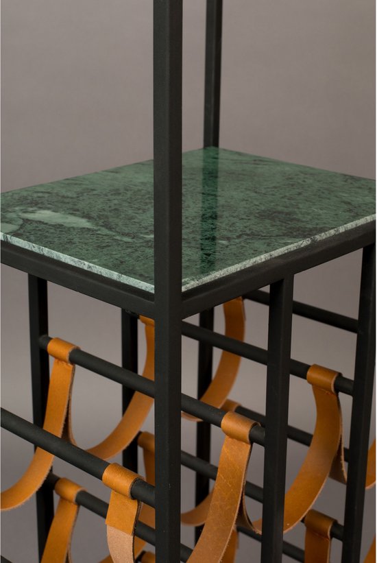 Dutchbone Mil Wine Cabinet Marble/ Metal - Multi colour