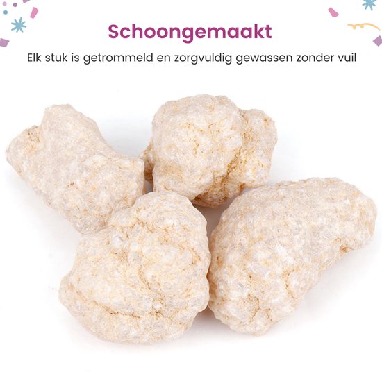 Partizzle 25x Géodes en pierres de Rhin brutes - Faites vos propres assemblages ouverts - Faites des cristaux / pierres précieuses des minéraux - Cadeaux à partager pour les enfants - Grabbelton Treat Gifts - Medium 2/4 cm