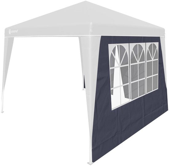 Casaria Side Wall Pavilion Set of 2 - 3x3m Party Tent Side Panel - Anthracite