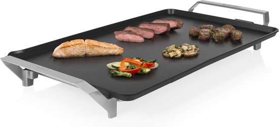 Princess Griddle 103120 - Table Chef Premium - Griddle - Gourmet - Large 60x36 cm - 2500W - Thermostat réglable - Cordon de 1,5 mètre - Teppanyaki - Double élément chauffant - Chauffage extra rapide
