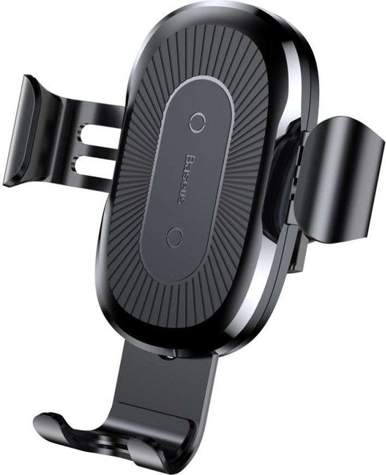 Baseus Gravity Car Mount Car Holder + Qi Wireless Charger Argent