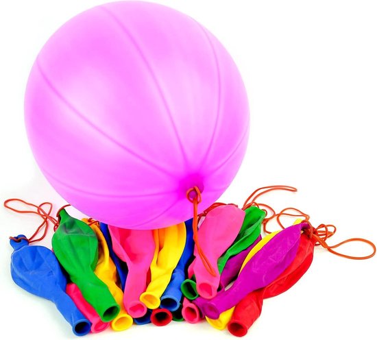 Partizzle 36x Ballons de baudruche en latex colorés - Grand ballon rebondissant - Ballon géant à partager - Grabbelton - Pour enfants et jeunes enfants - XL / 45 cm