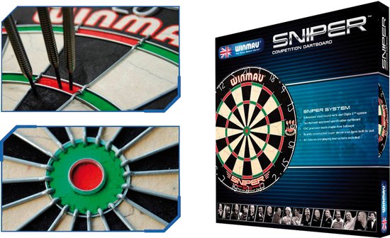 Jeu de fléchettes Winmau Sniper avec fléchettes