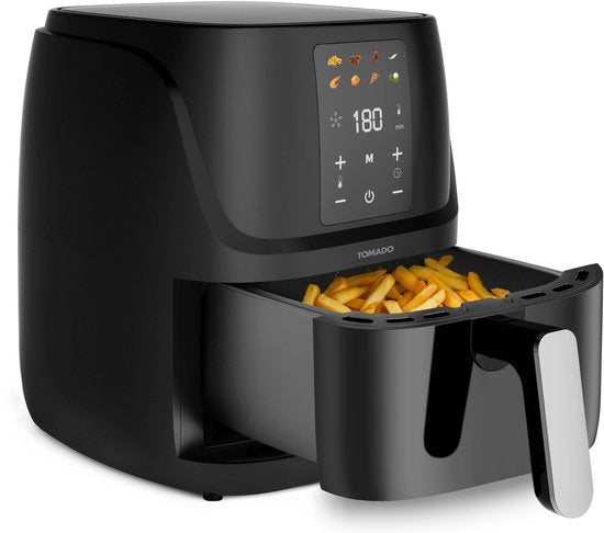 Tomado TAF3010B - Friteuse - Friteuse à air chaud - Capacité 3 litres - Affichage digital - Frites 300g
