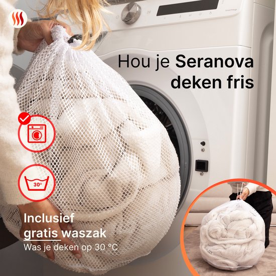 Seranova Couverture électrique XXL - 180x160 cm - Couverture électrique 2 personnes - Couverture chauffante - Sherpa polaire double face - Crème beige