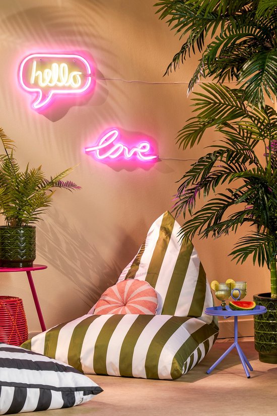 Mica Decorations Aston Table d'appoint avec plateau amovible - H42 x Ø31 cm - Métal - Lilas