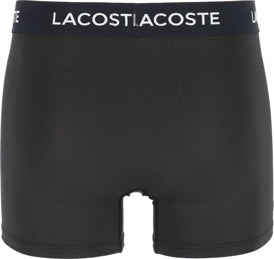 Caleçon Lacoste Hommes Microfibre Noir 3-Pack - Taille L