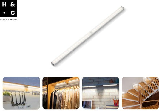 H&C Sensor Lamp Indoor Motion Sensor - 50 cm - Sans fil - USB Rechargeable
