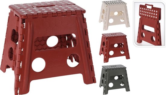 Tabouret pliable - Marchepied - Robuste Antidérapant - Peu encombrant - Max. 100 kg - Pour cuisine Salle de bains