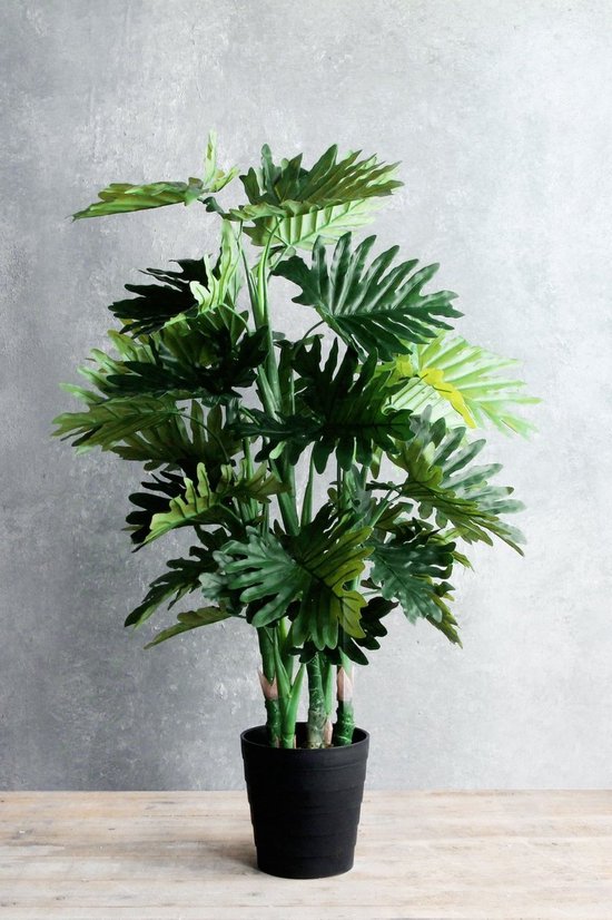 Mica Decorations Plante Artificielle Philodendron - H120 x Ø80 cm - Vert