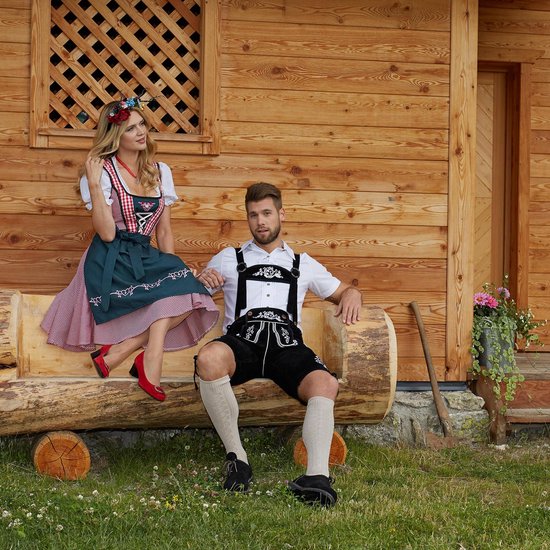 Dressforfun Mini-Dirndl Berchtesgaden modèle 2 XXL - costume de déguisement halloween, tenue de soirée, tenue de carnaval, tenue de fête - 304659