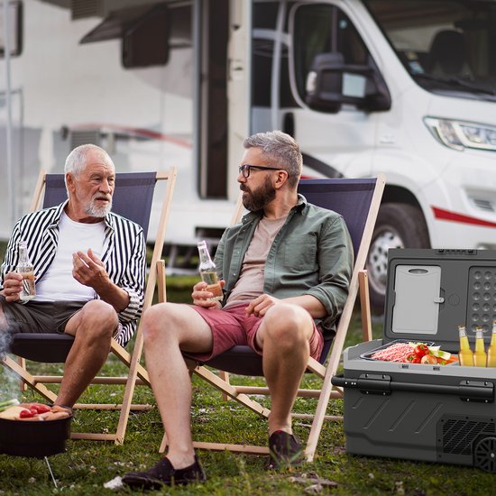 Auronic Compressor Coolbox Electric 12V et 230V - Congélation et réfrigération - Coolbox - 40L - Frigobox - Gris