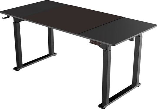 Bureau assis-debout électrique réglable en hauteur - bureau de jeu - gaming desk - table d'ordinateur - table de jeu - poste de travail ergonomique - capacité de charge 130 kg - 160 x 75 cm