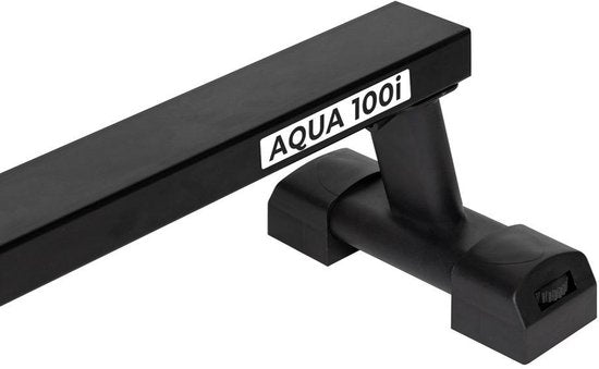 VirtuFit AQUA100i Rameur avec résistance à l'eau - Mono-rail - Avec écran, support de tablette et roues de transport - Kinomap & Fitshow - Max. 120 kg et 200 cm - Appareil à ramer - Rameur
