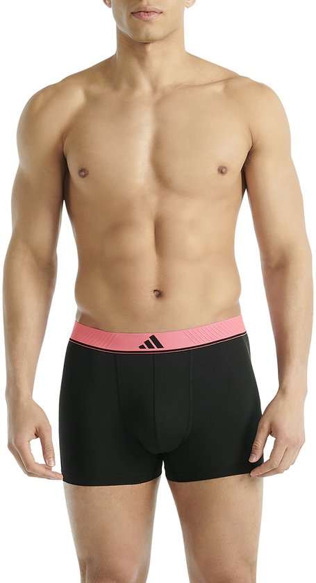 adidas Active Flex 3-Pack Boxers en Microfibre - Hommes - Sous-vêtements de sport - Stretch - Régulation de l'humidité - Noir/Gris - Taille XL