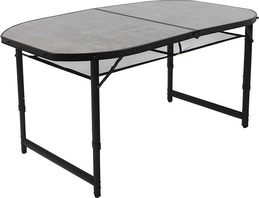 Bo-Camp - Industriel - Table - Northgate - Ovale - Modèle valise - 150x80 cm