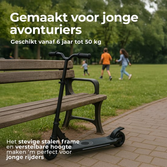 Scooter électrique Denver pour enfants - 10km/h - Scooter pour enfants - Lumières LED - 6km d'autonomie - SCK5500B