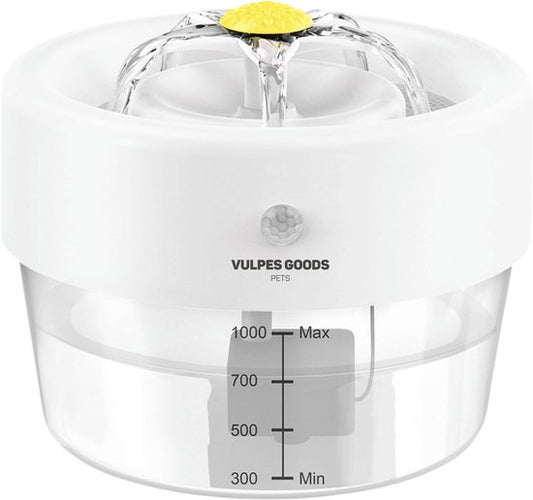 Vulpes Goods® Pets - Abreuvoir pour chat et chien - Abreuvoir sans fil pour chat - Abreuvoir et fontaine à eau pour chat - Rechargeable, portable et sans fil - Abreuvoir pour chien - Anti-déversement - Version PRO