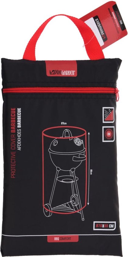ProGarden couverture rectangulaire de luxe pour barbecue - 125x62x95 cm - Avec sac de rangement