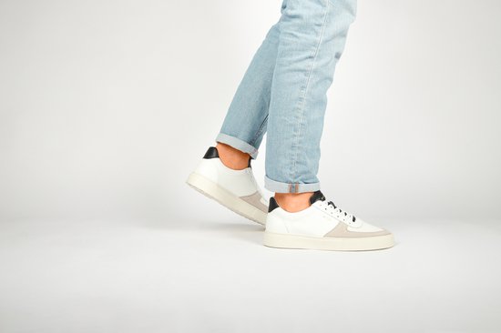 Blackstone CRAG RAGNER - DG522 White Black - Baskets (basses) - Hommes - Blanc - Taille : 42