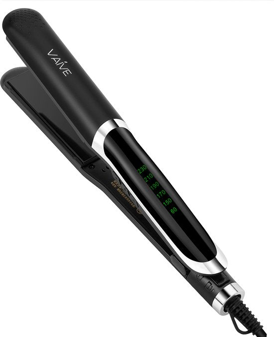 VAIVE Lisseurs - 2 en 1 - Lisser et Boucler - Céramique - 60ºC - 230ºC - Fer à friser