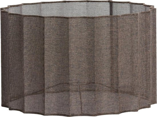 Light & Living Abat-jour cylindrique Disli - Marron foncé - Ø40cm - Moderne