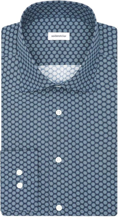 Chemise Seidensticker regular fit, popeline, motif vert