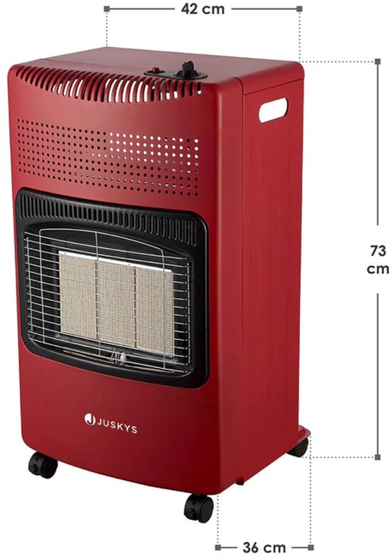 Réchaud à gaz / Foyer à gaz - 3 positions - Max 4200 Watt - Rouge