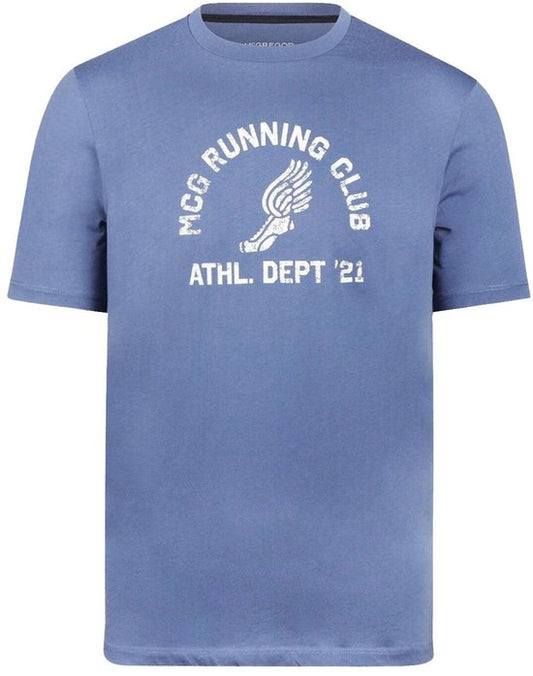 T-shirt McGregor Graphic T Shirt Mm261 1101 05 2011 Vintage Blue Hommes Taille - XXL
