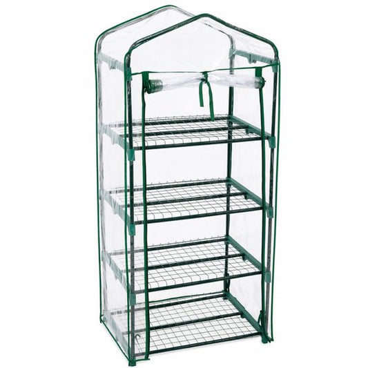 Ceruzo Serre 4 étages - 160 cm - Serre en polyéthylène - Serre de balcon