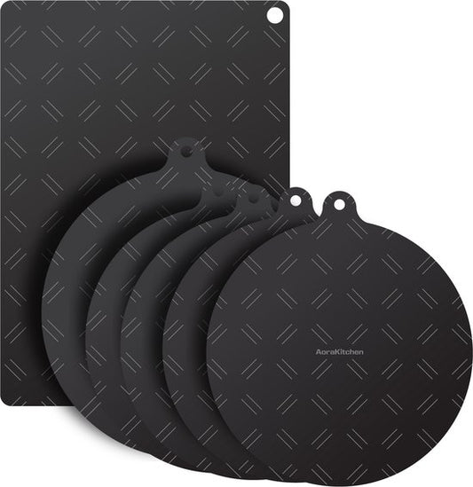 AoraKitchen Protège-induction - 6 pièces - jusqu'à 280 °C - Maniques - Protège maniques - Protège maniques