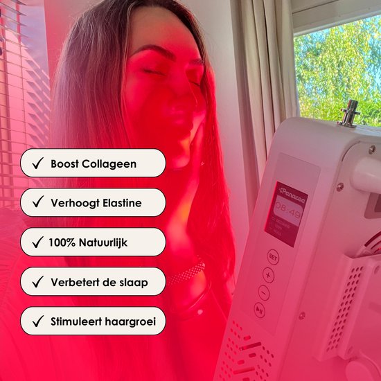 Panacea Red Light Therapy Lampe à infrarouge Soins de la peau - Collagène - Rajeunissement de la peau - Douleurs musculaires - Meilleur sommeil - Circulation - Fibromyalgie - Luminothérapie