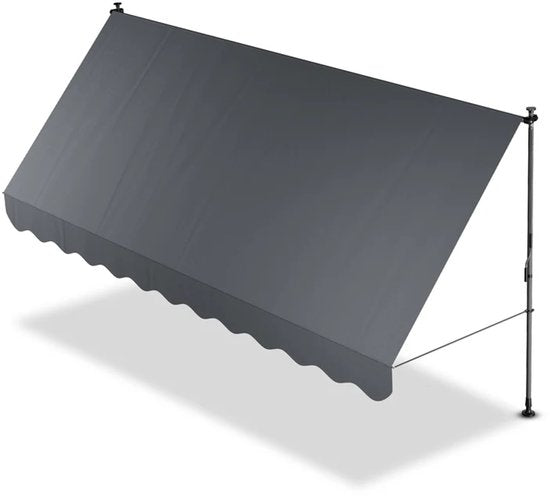 Auvent à pinces Kapstadt 400x120 cm - Gris
