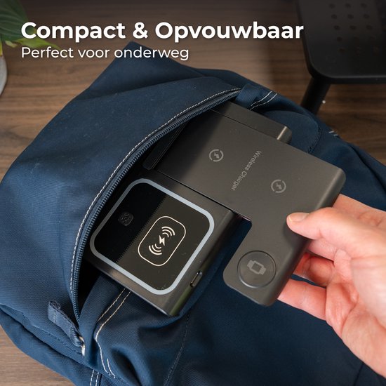 Nuvance Wireless Charger - 3 en 1 - 15W - Station de charge - Chargeur rapide - Chargeur sans fil - pour Smartphone, Smartwatch et écouteurs