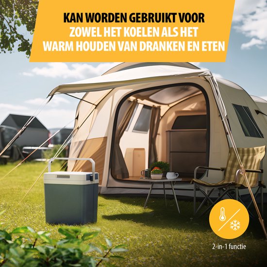 Tristar KB-7524 - Boîte réfrigérante 24 litres - Thermoélectrique - Chargeur de voiture 12V Prise 230V - Refroidit et réchauffe