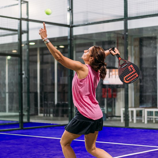 Raquette de Padel POWELL - avec housse et balles de Padel - Drop - 3K Carbon - 3D-Tech - Balance