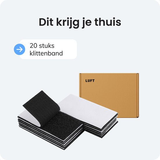Luft Velcro à coudre - 10 pièces - 5x10cm - Velcro - Velcro - Ruban adhésif