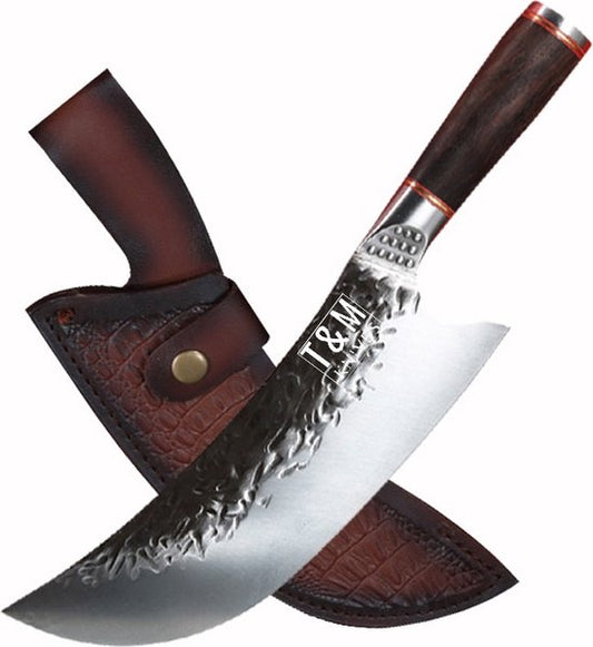 T&M Knives Chef's Knife Cover - Handmade - Leather Cover