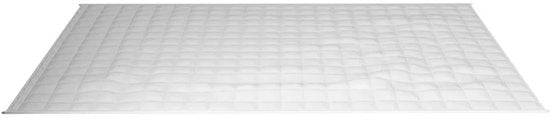 Couverture d'aggravation / Couverture lourde / Couverture de poids - 135x200 cm - 7kg - Blanc
