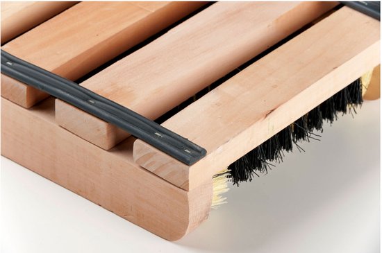 Brosse à pieds avec brosses - pour bottes et chaussures - Bois - Antidérapant