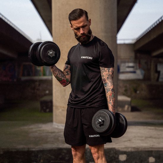 Matchu Sports - Jeu d'haltères - Haltères réglables - Jeu d'haltères - Poids - 2 x 10 kg - Lot de 2 pièces - Noir