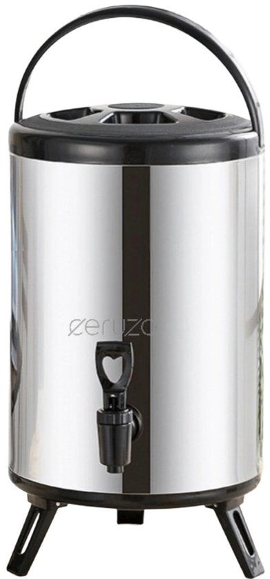 Ceruzo Thermos Beverage Dispenser - 10 litres - acier inoxydable - Distributeur isotherme avec robinet