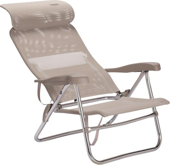 Crespo - Chaise de plage - AL/205 - Compact - Gris clair