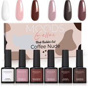 Moods Gellac BIAB - Builder in a Bottle - BIAB Nail Builder Gel - Coffee Nude - HEMA & TPO Free