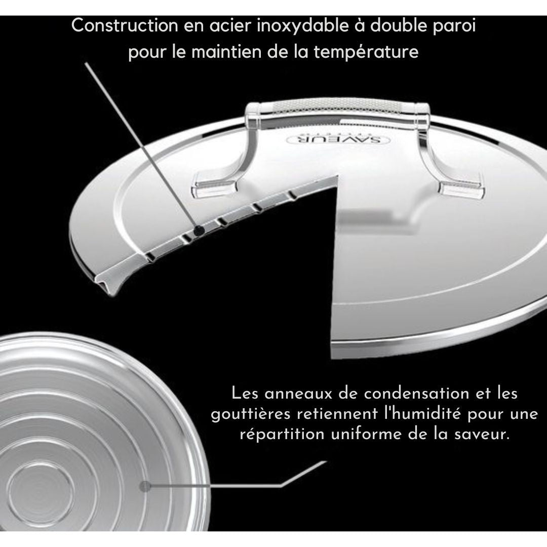Cocotte en fonte - Saveur Selects - Ø30 cm - Sans PFAS - Compatible induction et toutes sources de chaleur - Gris